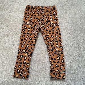Little & Lively Bronze Leopard Print Leggings 2T